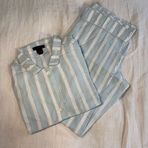 J. Crew short-sleeve cotton poplin pajama set